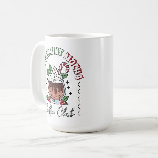 Festivals Peppermint Mocha Coffee Cup Design Kaffeetasse (Vorderseite Links)