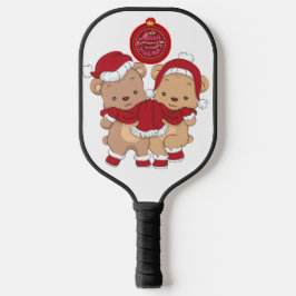 Festivals Pickleball Paddle Design - Frohe Weihnac