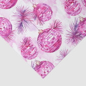 Festivals Pink Disco Balls Muster Seidenpapier (Ausschnitt)