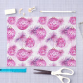 Festivals Pink Disco Balls Muster Seidenpapier (Handwerk)