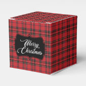 Festivals Red & Black Kariert Christmas Fevor Box Geschenkschachtel (Vorderseite)
