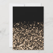 Festivals Red Gold Winter Shiny Stars Company Xmas Einladung (Rückseite)