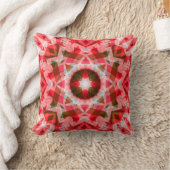 Festivals Red Green Geometric Cosy Christmas Star Kissen (Decke)