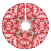 Festivals Red Green Geometric Cosy Christmas Star Polyester Weihnachtsbaumdecke (Vorderseite)