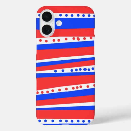 Festivals Red White Circles Streifen Case-Mate iPhone Hülle (Rückseite)