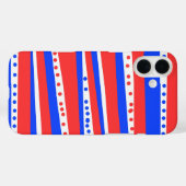 Festivals Red White Circles Streifen Case-Mate iPhone Hülle (Rückseite (Horizontal))