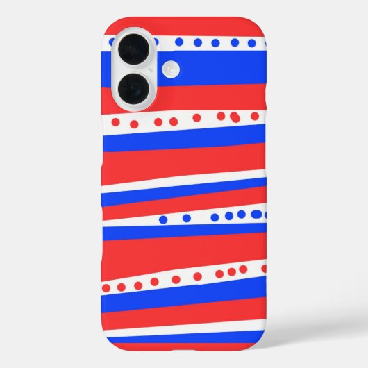 Festivals Red White Circles Streifen Case-Mate iPhone Hülle (Rückseite)