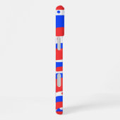 Festivals Red White Circles Streifen iPhone Hülle (Rechte Seite)