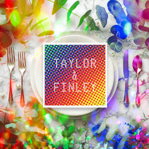 Festivals Regenbogen Cool Spaß fröhlicher Gay Prid Serviette