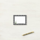 Festivals Reindeer Buffalo Kariert Personalisiert Post-it Klebezettel (Auf Schreibtisch)