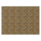 Festivals Retro Orange Black Diamond Muster Tischdecke (Vorderseite (Horizontal))
