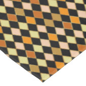 Festivals Retro Orange Black Diamond Muster Tischdecke (Schrägansicht)