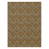 Festivals Retro Orange Black Diamond Muster Tischdecke (Vorderseite)