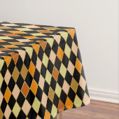 Festivals Retro Orange Black Diamond Muster Tischdecke (Beispiel)