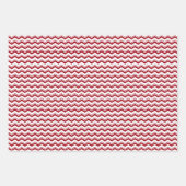 Festivals Retro Red White Weihnachtsmuster Geschenkpapier Set (Vorderseite 3)