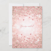 Festivals Rose Goldener Winter ONEDERLAND 1. Gebur Einladung (Rückseite)