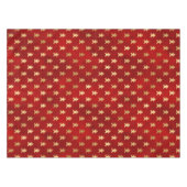 Festivals Rot und Gold Foil Winter Lebkuchen Mann Tischdecke (Vorderseite (Horizontal))