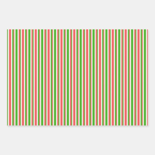 Festivals Rot, Weiß, Grün Weihnachtslieder Geschenkpapier Set (Vorderseite 3)