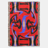 Festivals Rote Indische und Japanische Kunstmischu Decke (Vorderseite Vertikal)