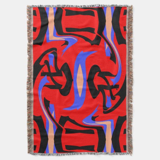 Festivals Rote Indische und Japanische Kunstmischu Decke (Vorderseite Vertikal)