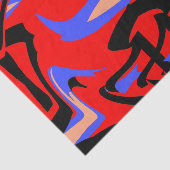 Festivals Rote Indische und Japanische Kunstmischu Seidenpapier (Ausschnitt)