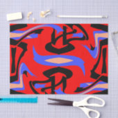 Festivals Rote Indische und Japanische Kunstmischu Seidenpapier (Handwerk)