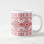 Festivals Rote Messe Isle Snowflake Jumbo-Tasse (Rechts)