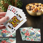 Festivals Rote Poinsettia Elegante Blume Spielkarten (InSitu)