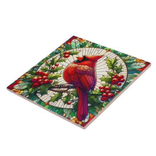 Festivals Roter Kardinal Festhalten Fliese (Seite)