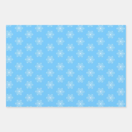 Festivals Schneeflocken Geschenkpapier Set (Vorderseite 2)