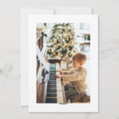 Festivals Script Red Simple Frohe Weihnachten Foto (Rückseite)