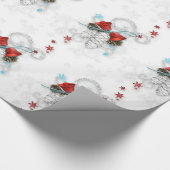 Festivals Silber Cones Geschenkpapier (Ecke)