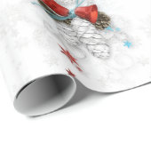 Festivals Silber Cones Geschenkpapier (Rolleneckpunkt)