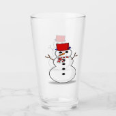 Festivals Snowman Glass Tumbler (Vorderseite)