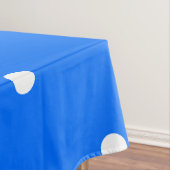 Festivals Spaß Bright Blue Weiße Streifen Tischdecke (Beispiel)