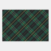 Festivals Stilvolles, dunkelwaldgrünes Kariertes M Geschenkpapier Set (Vorderseite 3)