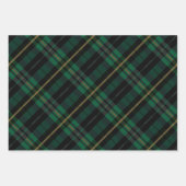 Festivals Stilvolles, dunkelwaldgrünes Kariertes M Geschenkpapier Set (Vorderseite 2)