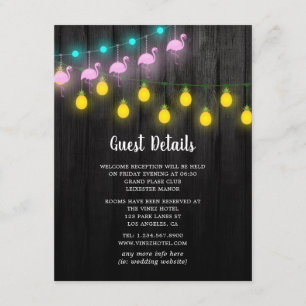 Festivals String Lights Fiesta Wedding Guest Detai Begleitkarte