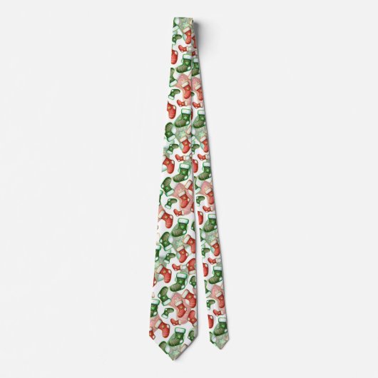 Festivals Strumpf Pattern Neck Tie Krawatte (Vorderseite)