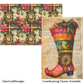 Festivals Strumpf Steampunk Vibe BL4 Decoupage Seidenpapier