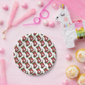 Festivals Tiled Snowman Weihnachts-Strumpf Party Pappteller (Party)