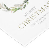 Festivals Tischläufer mit Watercolor Kressdesign (Ecke)