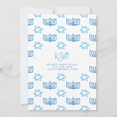 Festivals Ugly Sweater Hanukkah Party Einladungen (Rückseite)