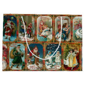 Festivals Verzierte Viktorianische Weihnachtskarte Große Geschenktüte (Rückseite)