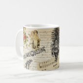 Festivals Vintag Viktorianisches Weihnachtsmädchen Kaffeetasse (Vorderseite Links)