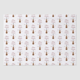 Festivals Violins Musikalische Weihnachtsschneeflo Seidenpapier