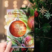 Festivals Wasserfarbe mit Bow Acryleinladungen