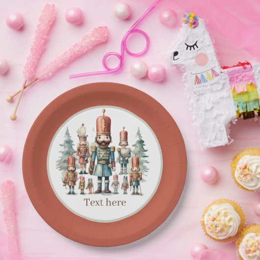 Festivals Wasserfarbe Nutcracker Party Pappteller (Party)