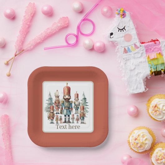 Festivals Wasserfarbe Nutcracker Party Pappteller (Party)