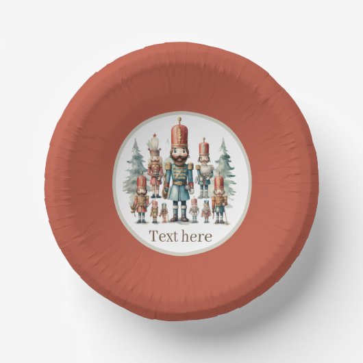Festivals Wasserfarbe Nutcracker Party Pappteller (Vorderseite)